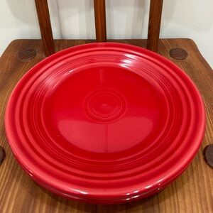 Set of 2 Fiestaware Red Luncheon Plates Fiesta Ware Homer Laughlin Vintage